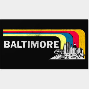 Baltimore, Maryland / Vintage Faded-Style Posters and Art